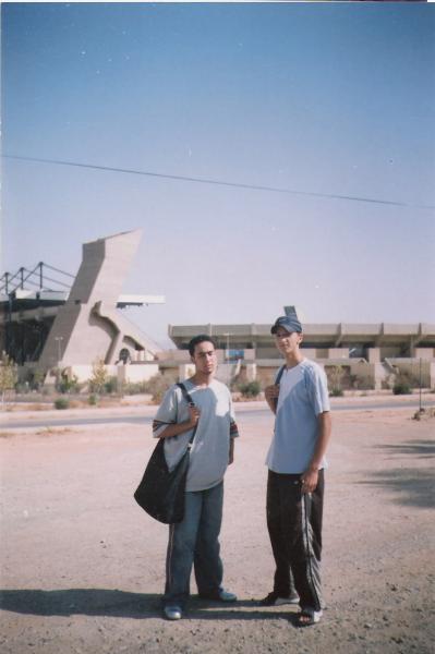 moi et simo a coté du complexe